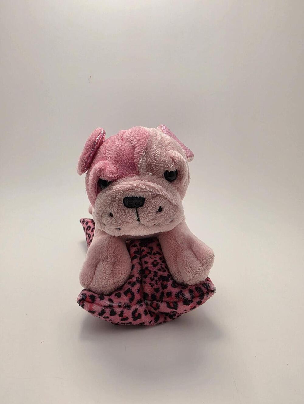 Vintage Ganz "Planet Posh on Pillow Trixie" Pink Dog Laying on Pillow (8 inch)